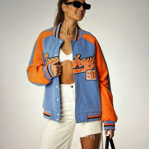 Edikted Cowboys Varsity Jacket - Picture 3 of 7